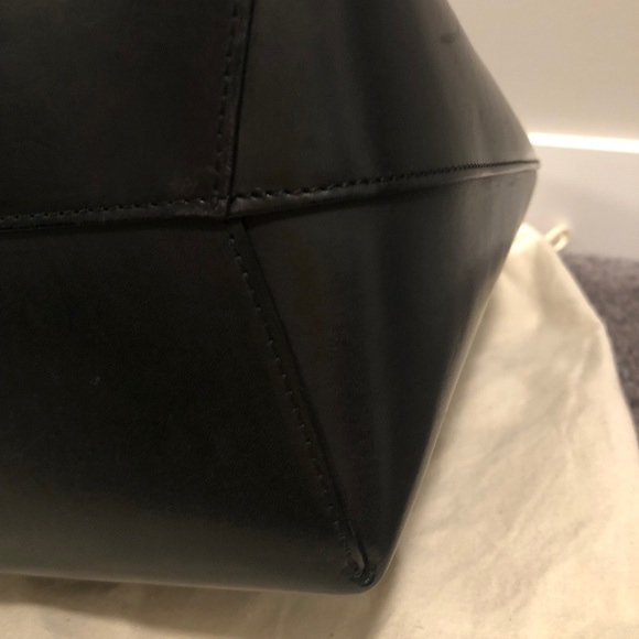 Mansur Gabriel Large Bucket Bag in Black/Flamma - Picture 5 of 12